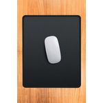Q-Connect Mouse Mat 32 x 27cm Black Fabric KF17420