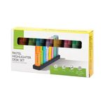 Q-Connect Deskset with 8 Pastel Highlighters (Pack of 8) KF17806