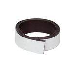 Q-Connect Magnetic Racking Strip White PVC 20mmx1.5mmx5m KF18990