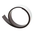 Q-Connect Magnetic Racking Strip White PVC 30mmx1.5mmx5m KF18991