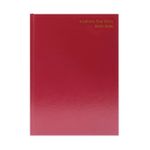 5 Star Academic Diary Day Per Page A4 Burgundy 2025-2026 KF1A4ABG25
