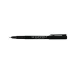 Q-Connect Black 0.4mm Fineliner Pen (Pack of 10) KF25007