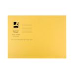 Q-Connect Square Cut Folder Lightweight 180gsm Foolscap Yellow (Pack of 100) KF26027