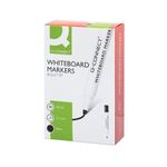 Q-Connect Drywipe Marker Pen Black (10 Pack) KF26035