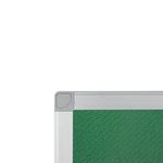 Q-Connect Aluminium Frame Felt Noticeboard with Fixing Kit 900x600mm Green 54034203