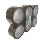 Q-Connect Packaging Tape 50mmx66m Polypropylene Brown (Pack of 6) KF27010