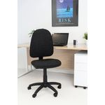 Jemini High Back Operator Chair 600x600x1000-1130mm Charcoal KF50172