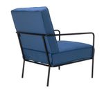 Jemini Atlas Reception Wire Frame Armchair 620x880x830mm Navy KF70020