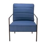 Jemini Atlas Reception Wire Frame Armchair 620x880x830mm Navy KF70020