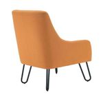 Jemini Daveen Reception Wire Frame Armchair 650x800x860mm Mustard KF70022