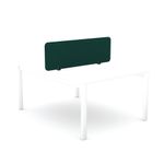 Serrion PET Desk Mounted Straight Top Acoustic Screen 1390x400mm Green KF70123