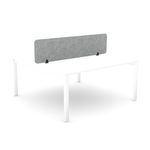 Serrion PET Desk Mounted Straight Top Acoustic Screen 1590x400mm Grey KF70124