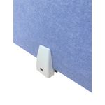 Serrion Desk Edge Clamp Screen Holder for Single PET Desk Mounted Screen White KF70127