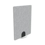 5 Star PET Freestanding V-Groove Screen 1200x1600mm Grey KF70139