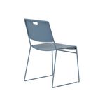 Titan Arc High Density Stacker Chair 520x545x805mm Steel Blue KF70154
