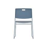 Titan Arc High Density Stacker Chair 520x545x805mm Steel Blue KF70154