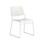 Titan Arc High Density Stacker Chair 520x545x805mm White KF70155