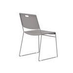 Titan Arc High Density Stacker Chair 520x545x805mm Grey KF70156