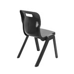 Titan One Piece Retold Chair Size 5 470x500x770mm Black KF70160