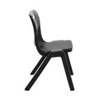 Titan One Piece Retold Chair Size 6 470x530x805mm Black KF70161