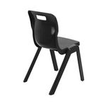 Titan One Piece Retold Chair Size 6 470x530x805mm Black KF70161