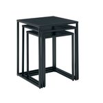 Jemini Cube Nest Coffee Tables Black KF70316