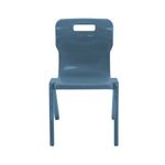 Titan One Piece Retold Chair Size 5 470x500x770mm Steel Blue KF70505