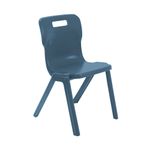 Titan One Piece Retold Chair Size 6 470x530x805mm Steel Blue KF70509