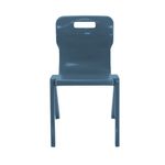 Titan One Piece Retold Chair Size 6 470x530x805mm Steel Blue KF70509