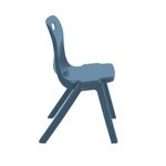 Titan One Piece Retold Chair Size 6 470x530x805mm Steel Blue KF70509