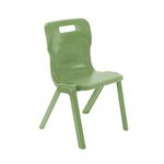 Titan One Piece Classroom Chair Size 5 470x500x770mm Forest KF70512