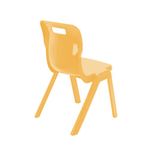 Titan One Piece Classroom Chair Size 5 470x500x770mm Marigold KF70513