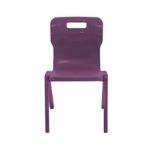 Titan One Piece Classroom Chair Size 5 470x500x770mm Grape KF70516