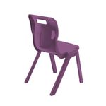Titan One Piece Classroom Chair Size 5 470x500x770mm Grape KF70516