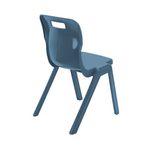 Titan One Piece Classroom Chair Size 6 470x530x805mm Steel Blue KF70520