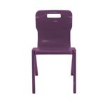 Titan One Piece Classroom Chair Size 6 470x530x805mm Grape KF70521