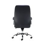 Jemini Ares High Back Executive Chair 690x690x1145-1200mm Leather Look Black KF71521