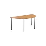 Jemini Semi Circular Multipurpose Table 1600x800x730mm Beech KF71589