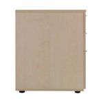 Jemini 3 Drawer Desk High Pedestal 404x800x730mm Maple KF72074