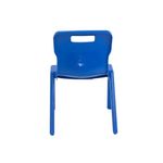 Titan One Piece Classroom Chair 363x343x563mm Blue (Pack of 30) KF838729