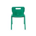 Titan One Piece Classroom Chair 363x343x563mm Green (Pack of 30) KF838730