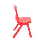 Titan One Piece Classroom Chair 435x384x600mm Red (Pack of 10) KF839132