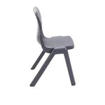 Titan One Piece Classroom Chair 432x408x690mm Charcoal (Pack of 30) KF838741