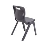Titan One Piece Classroom Chair 480x486x799mm Charcoal (Pack of 30) KF838726