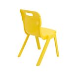 Titan One Piece Classroom Chair 480x486x799mm Yellow (Pack of 30) KF838727