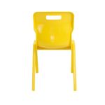 Titan One Piece Classroom Chair 482x510x829mm Yellow (Pack of 30) KF838747
