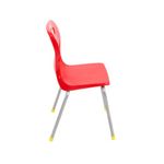 Titan 4 Leg Classroom Chair 438x398x670mm Red KF72179