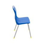 Titan 4 Leg Classroom Chair 438x398x670mm Blue KF72180