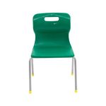 Titan 4 Leg Classroom Chair 438x398x670mm Green KF72181