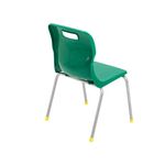 Titan 4 Leg Classroom Chair 438x398x670mm Green KF72181